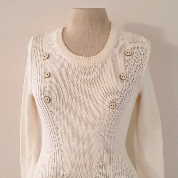 Review Size 8 White Knit Jumper - Picture 2 of 8